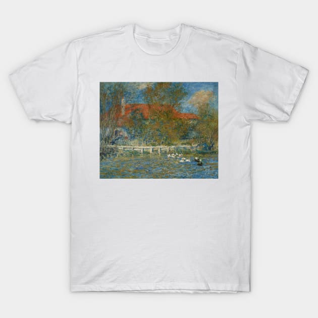 The Duck Pond by Auguste Renoir T-Shirt by Classic Art Stall